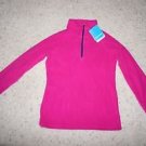 Girls Columbia Glacial Fleece half-zip fuchsia w/ purple trim on zipper sz L NWT