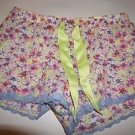 Victoria's Secret pink daisy with bright yellow sleep shorts size M NWT