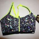 Victoria's Secret Sport Knockout front-close sport bra 34DD paint splatter NWT