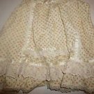 Girls Gunne Sax vintage prairie skirt cream with floral print and lace sz 6 EUC