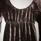Ralph Lauren velour dress Bohemian Rhapsody olive green with flowers sz S NWT