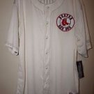 Boston Red Sox baseball jersey sz XL cream with navy stitching Red Sox patch NWT