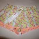 Victoria's Secret white yellow pink floral print sleep shorts size XS NWT
