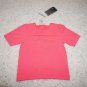 Nike Seamless womens fitted crop workout top short sleeve bright pink size S NWT
