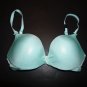 Victoria's Secret Darling plunge bra aqua green with metallic shimmer 32C NWT