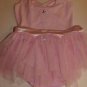 Capezio Future Star skirtall pink ruffle leotard w matching tulle skirt sz L NWT