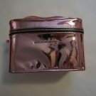 Victoria's Secret light pink metallic reflective train case cosmetic case NWT