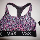 Victoria's Secret The Player Racerback sport bra sz S multi-color geo print NWT