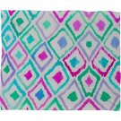 DENY Designs Amy Sia Watercolor Ikat 2 Fleece Throw Blanket, 40-Inch by 30-Inch