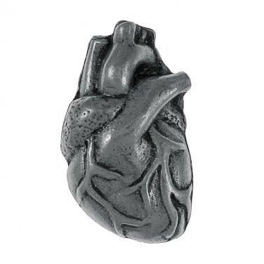 Heart Pewter Lapel Pin Cardiac EKG ECG Tech RN MD