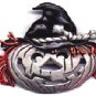 Pumpkin Head Halloween JJ Jonette Pewter Pin Jack O Lantern