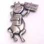 I Love Vegetarians  Cow JJ Jonette Pewter Pin