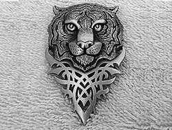 Tribal Tiger JJ Jonette Pewter Pin