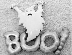 Ghost Boo Halloween JJ Jonette Pewter Pin Jack O Lantern