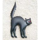 Black Cat Halloween JJ Jonette Pewter Pin
