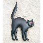 Black Cat Halloween JJ Jonette Pewter Pin