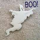 Ghost Halloween JJ Jonette Pewter Pin Jack O Lantern