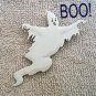 Ghost Halloween JJ Jonette Pewter Pin Jack O Lantern