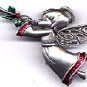 Angel With Horn Christmas JJ Jonette Pewter Pin