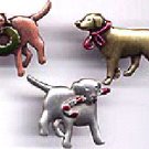 Trio of Dogs Christmas JJ Jonette Pewter Pin