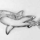 Killer Shark JJ Jonette Pewter Pin