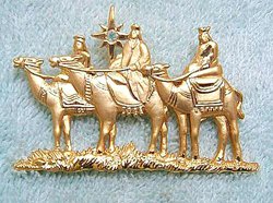 Three Wisemen  JJ Jonette Pewter Pin