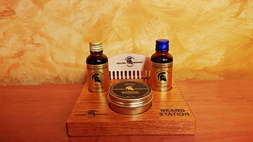Beard Station Luxury Gift Set - The Golden Spartan