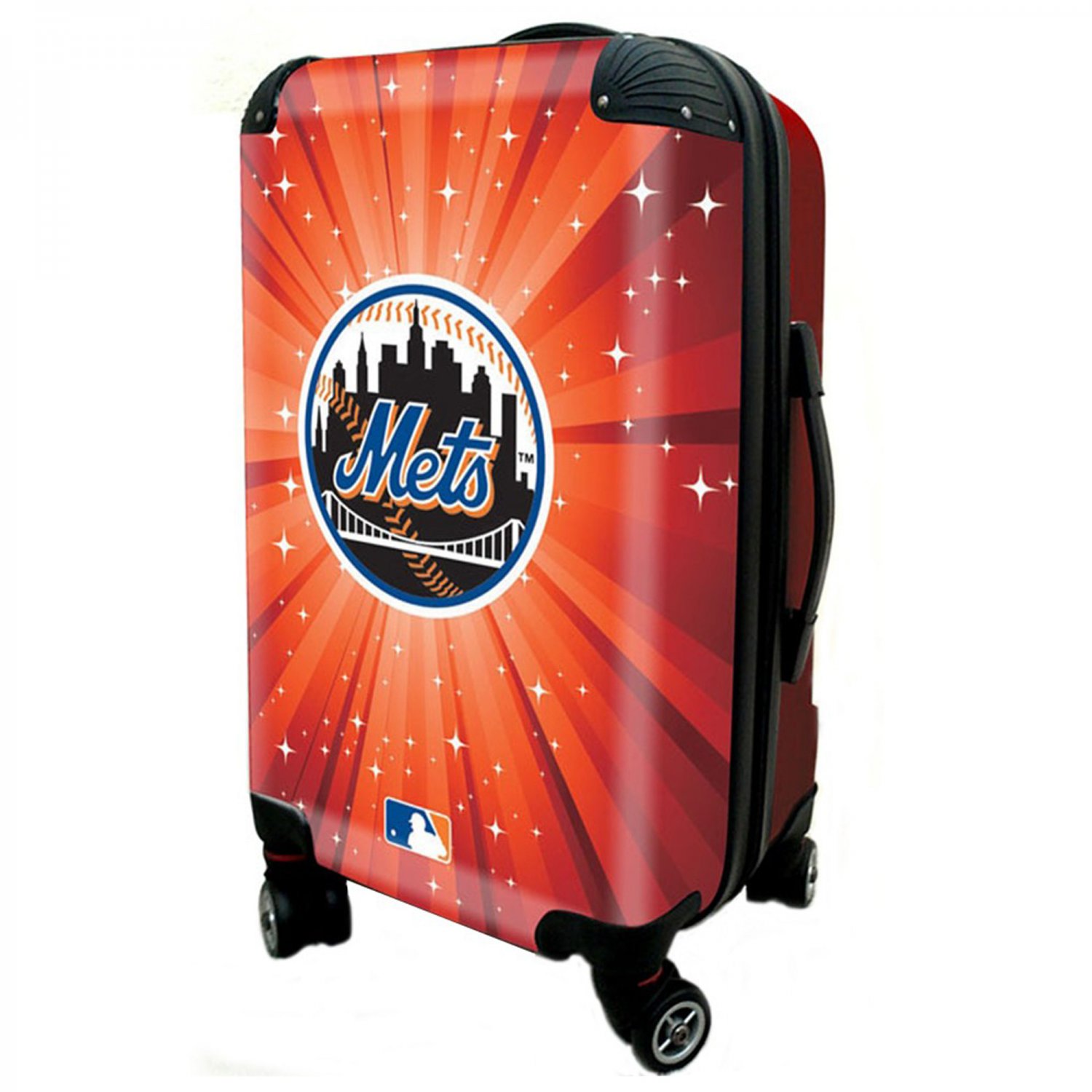 New York Mets, 21" Clear Poly Carry-On Luggage by Kaybull #NYM7