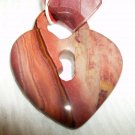 Picture Jasper Heart Lock Necklace