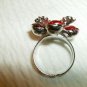Red Rhinestone Ring - Adjustable