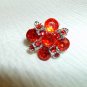 Red Rhinestone Ring - Adjustable