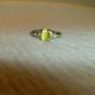 Yellow Catseye Silver Ring - Size 9