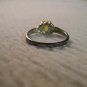 Yellow Catseye Silver Ring - Size 9