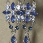 Crystal Blue & Silver Swarovski Earrings
