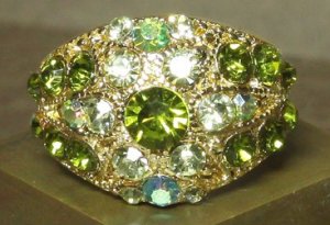 Swarovski Tranquil Green Teardrop Ring