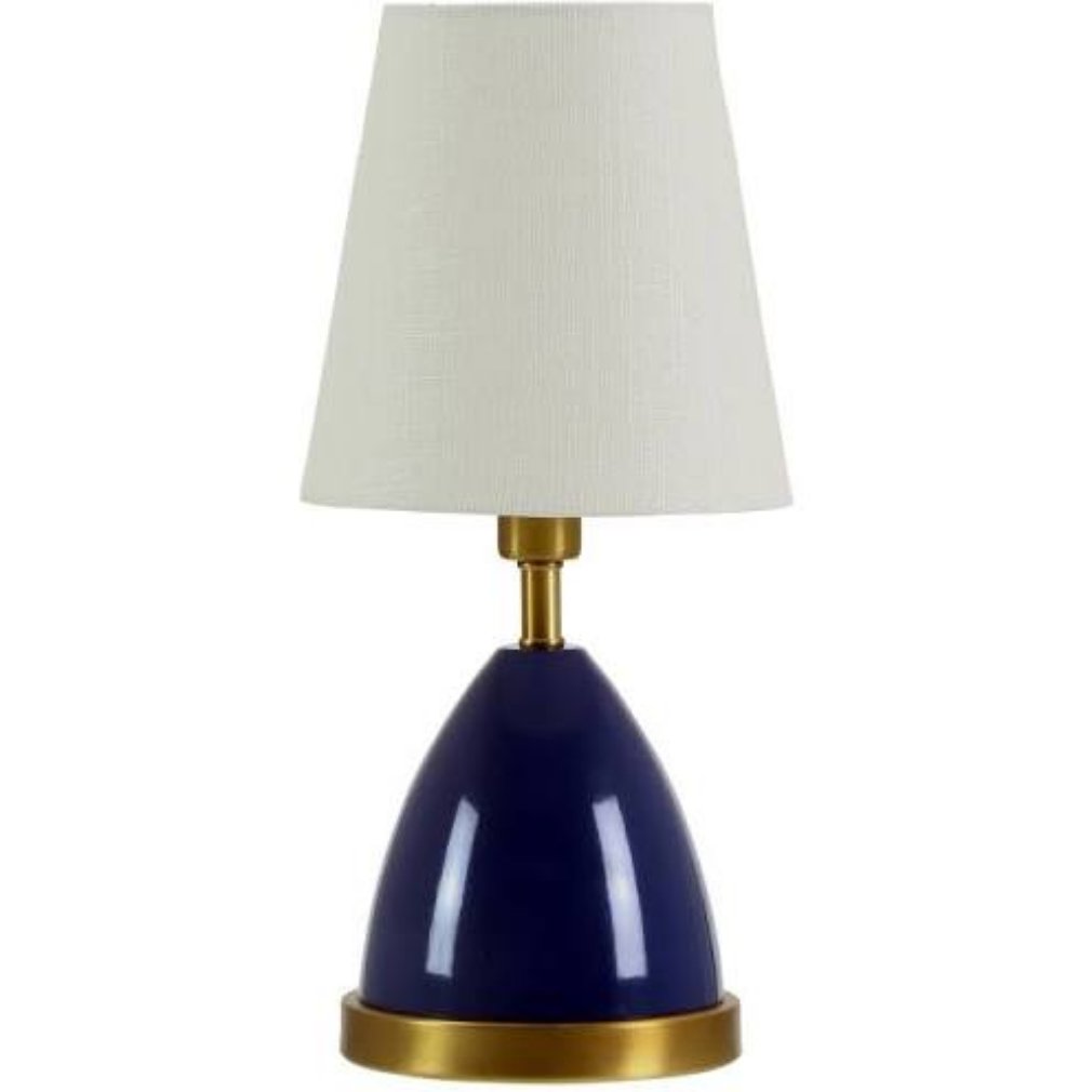 House Of Troy GEO209 Geo (Buhl) Single Light 12" Vase Table Lamp - Navy Blue