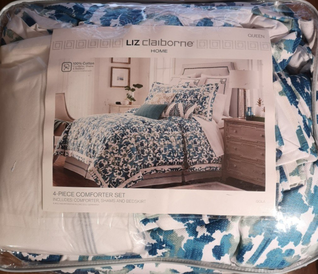 USED/DISPLAY Liz Claiborne Isola 4-Piece Comforter Set - QUEEN