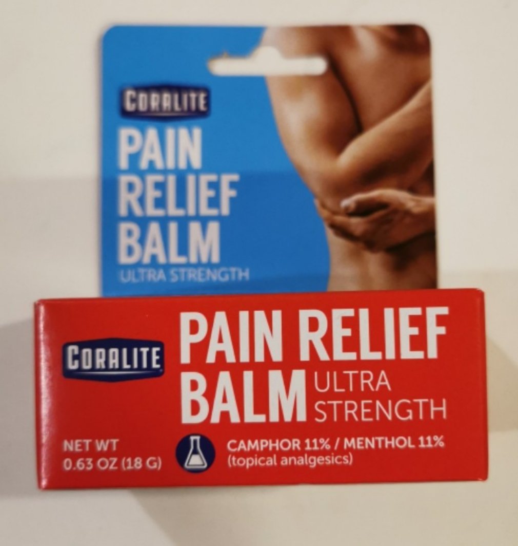 NEW Coralite Ultra Strength Pain Relief Balm, .63 oz