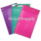 3-600 #000 4x8 ( Pink Purple & Teal ) Combo Poly Color Bubble Padded Mailers