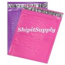 2-500 #0 6.5x10 Poly ( Pink & Purple ) Combo Color Bubble Padded Extra Wide 6x10