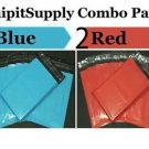 2.5 Mil 2-1000 9x12 ( Blue & Red ) Color Combo Poly Mailers Ship Boutique Bags
