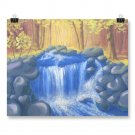 Poster Print 8x10" of Painting 'Autumn Falls'