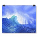 Poster Print 18x24" of Painting 'Mighty Wave'
