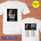 Ozzy Osbourne + Megadeth north american tour 2019 white tee S-2XL