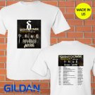 Shinedown + Paparoach Attention Attention tour 2019 white tee S-2XL