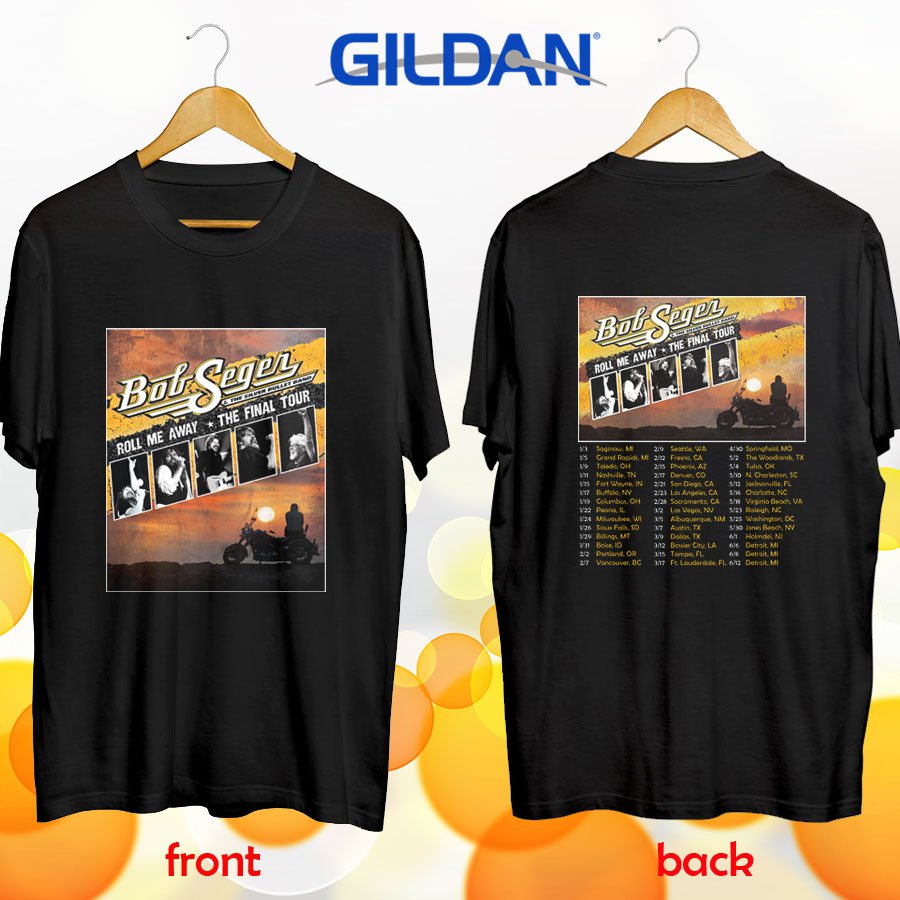 Bob Seger the Final tours 2019 black tee S-2XL