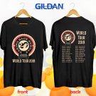 Taking Back Sunday 20th anniversary tours 2019 black tee S-2XL