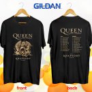 Queen + Adam Lambert the Rhapsody tour 2019 black tee S-2XL