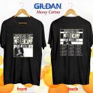 American Poet John Mellencamp Show tour 2019 black tee S-2XL
