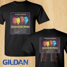 Shinedown Attention Attention summer tour 2019 black tee S-2XL